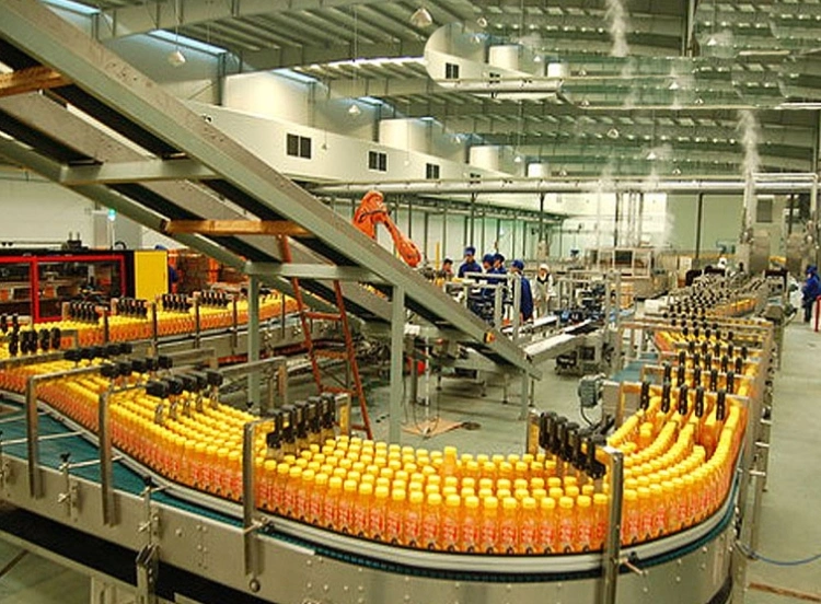 1000 Flush Grid with Positrack Modular Plastic Conveyor Chain Belt for Beverage-Packaging Production Line