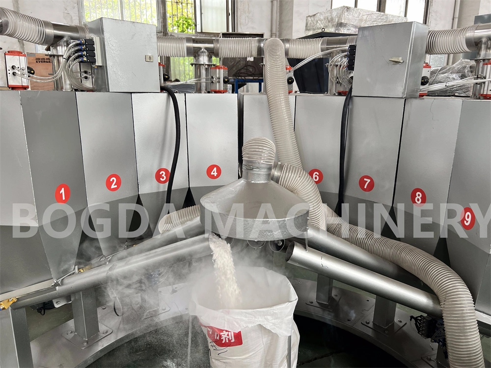 Automatic Feeding Gravimetric Dosing Batching Weighing Mixing Conveying System for PVC Compounding Mixing Small Additive