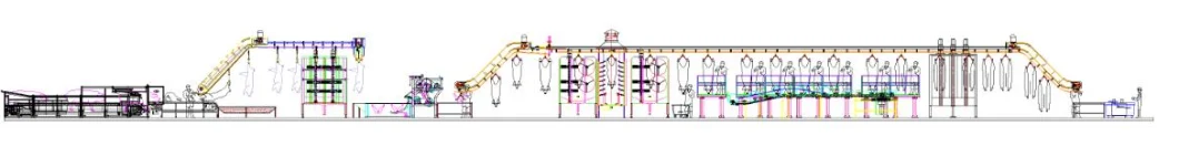 50-300 Pigs Agricultural Slaughterhouse Equipment Pork Carcass Killing Meat Processing Machinery Dehairing Machine for Slaughtering Machine