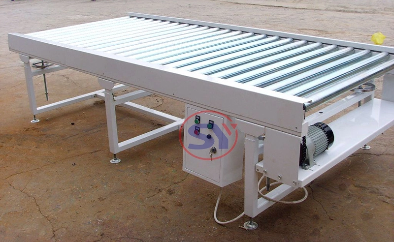 Powered Turning Tapered Roller Conveyer for Combining Conveyor Line