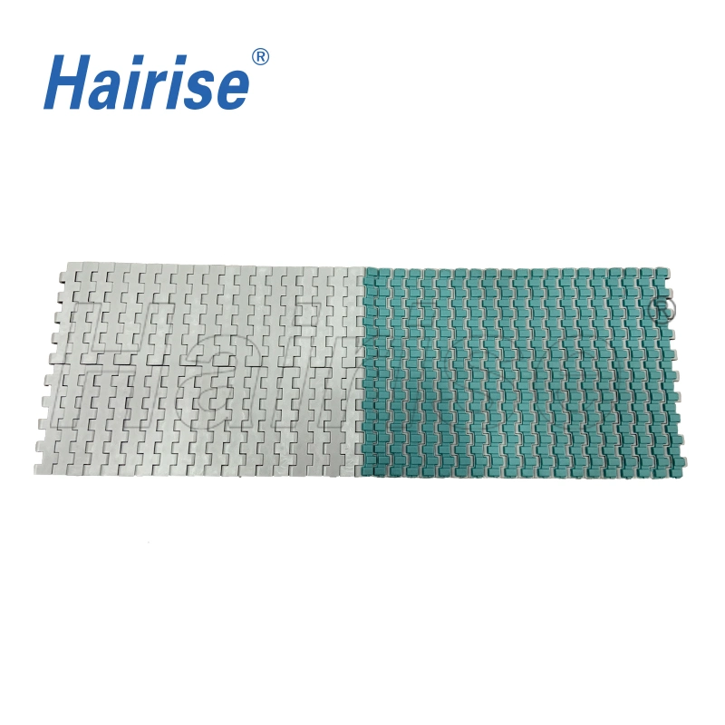 Hairise Plastic Modular Belt with Har2120 Flat Top with Positrack Modular Belt Type