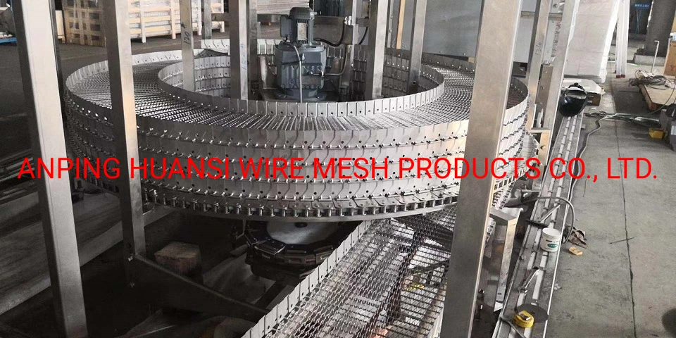 Stainless Steel Spiral Wire Mesh Conveyor Belt for Food Cooling Industry