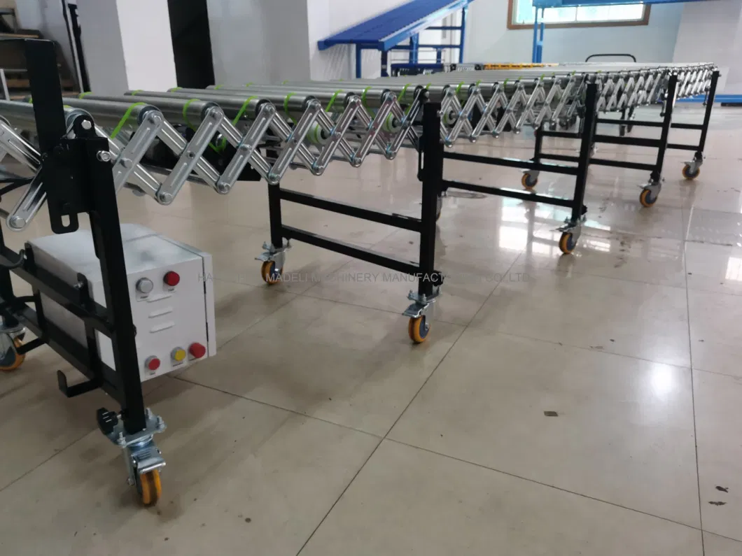 Hot Sale Flexible Powered Roller Conveyor Expandable Motorized Roller Conveyor