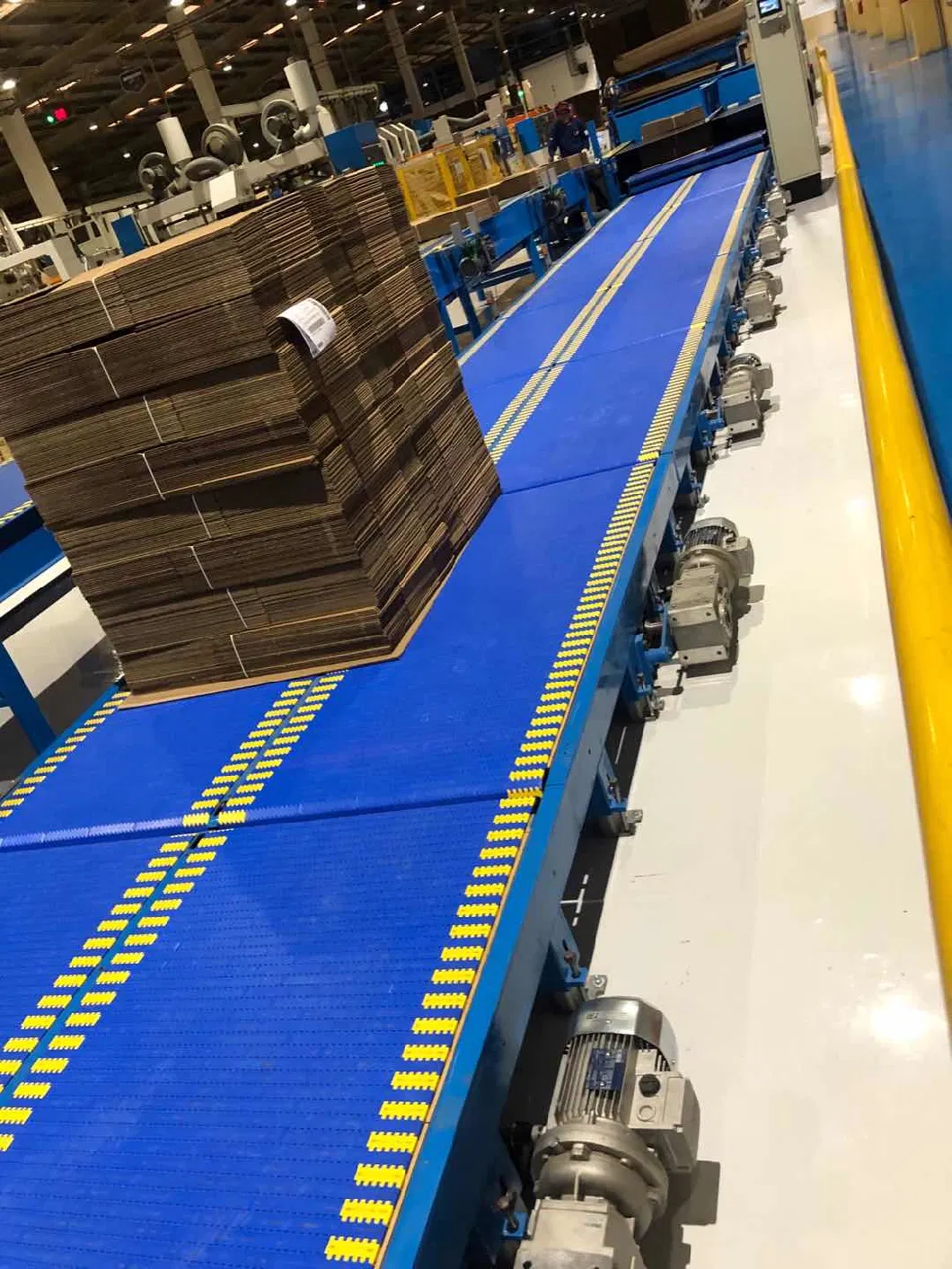Straight Transporter Conveyor Plastic Modular Belt for Corrugated Box Factory