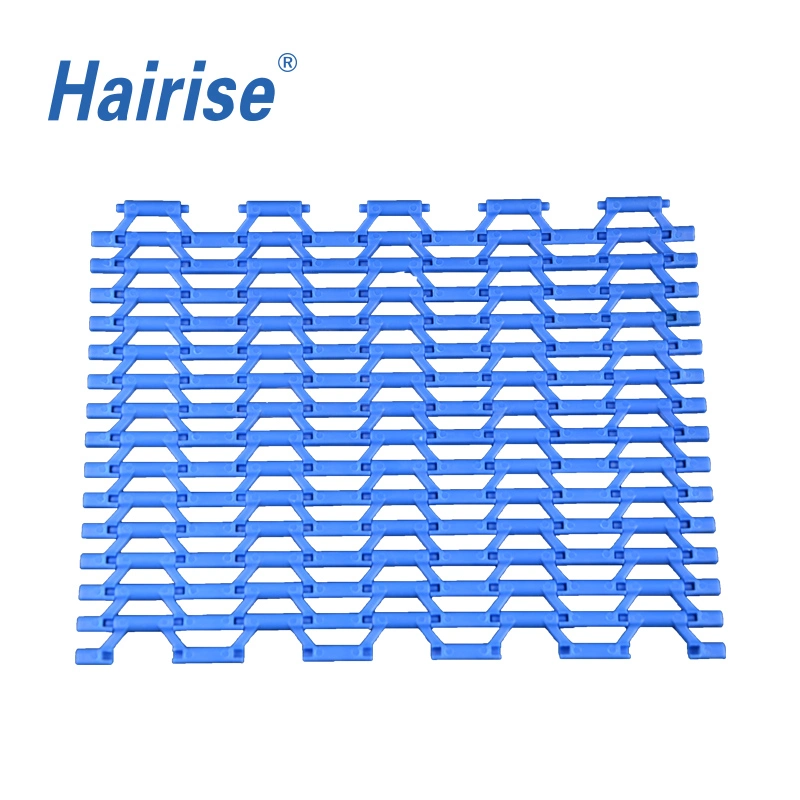 Hairise Blue PP Modular Flush Grid Conveyor Belt with CE Used for Package &amp; Logistic Industry