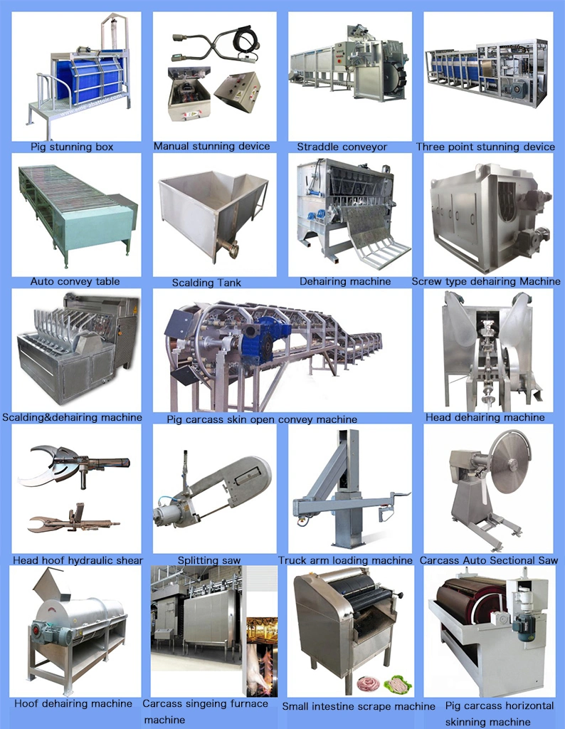 50-300 Pigs Agricultural Slaughterhouse Equipment Pork Carcass Killing Meat Processing Machinery Dehairing Machine for Slaughtering Machine