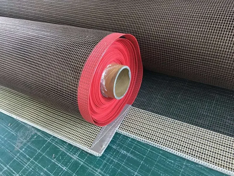 High Temperature Resist Food Grade PTFE Conveyor Belt for Dryer Machine for Fruits, Vegetables