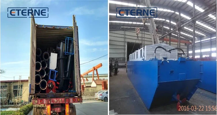 Undercarriages Amphibious Multifunction Dredger/Barge/Boat/Vessel/Ship with Wheels for Water Surface Cleaning