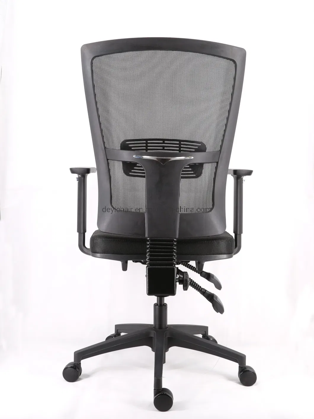 3 Lever Heavy Duty Mechanism BIFMA Standard Nylon Base and PU Castor with Adjustable Arms and Lumbar Support Office Chair