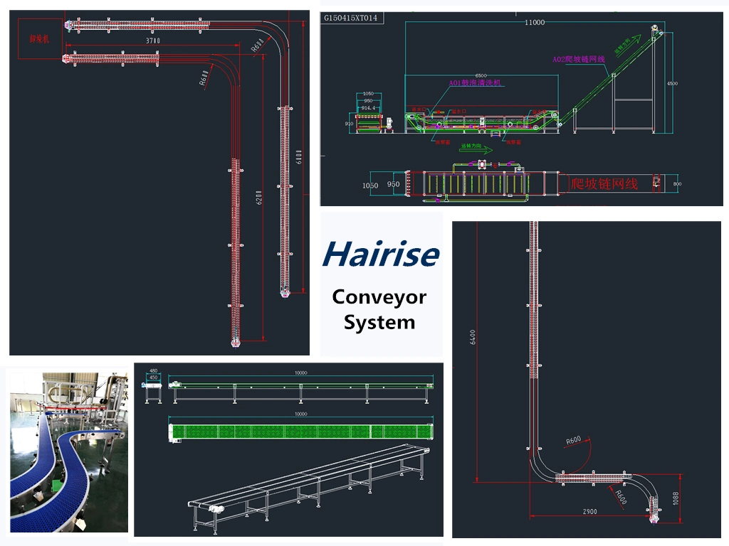 Hairise Oil Resistant Conveyor Belt for SS304 Frame Conveyor with FDA&amp; Gsg Certificate