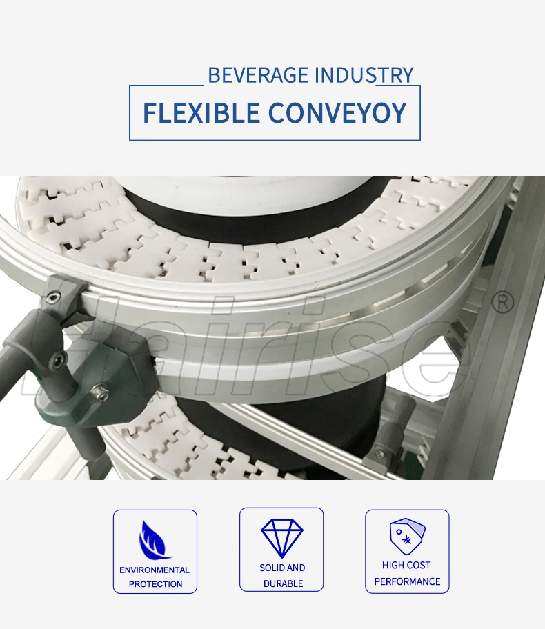 1700 Multiflex Flexible Plastic Table Top Conveyor Chain