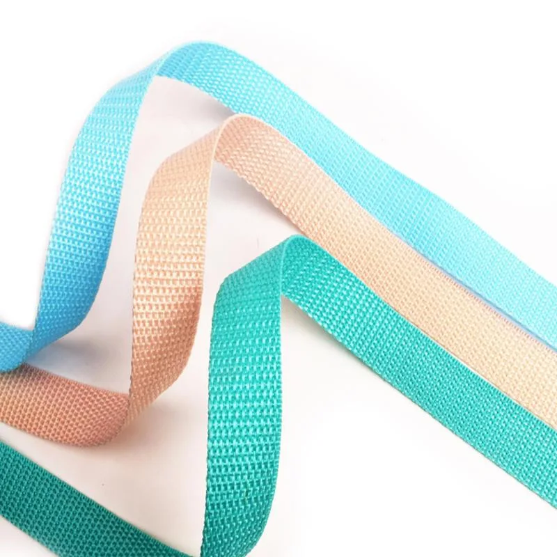 Multi Color 15mm Width 1mm Thickness Bag Straps Handle PP Webbing Belt Rolls