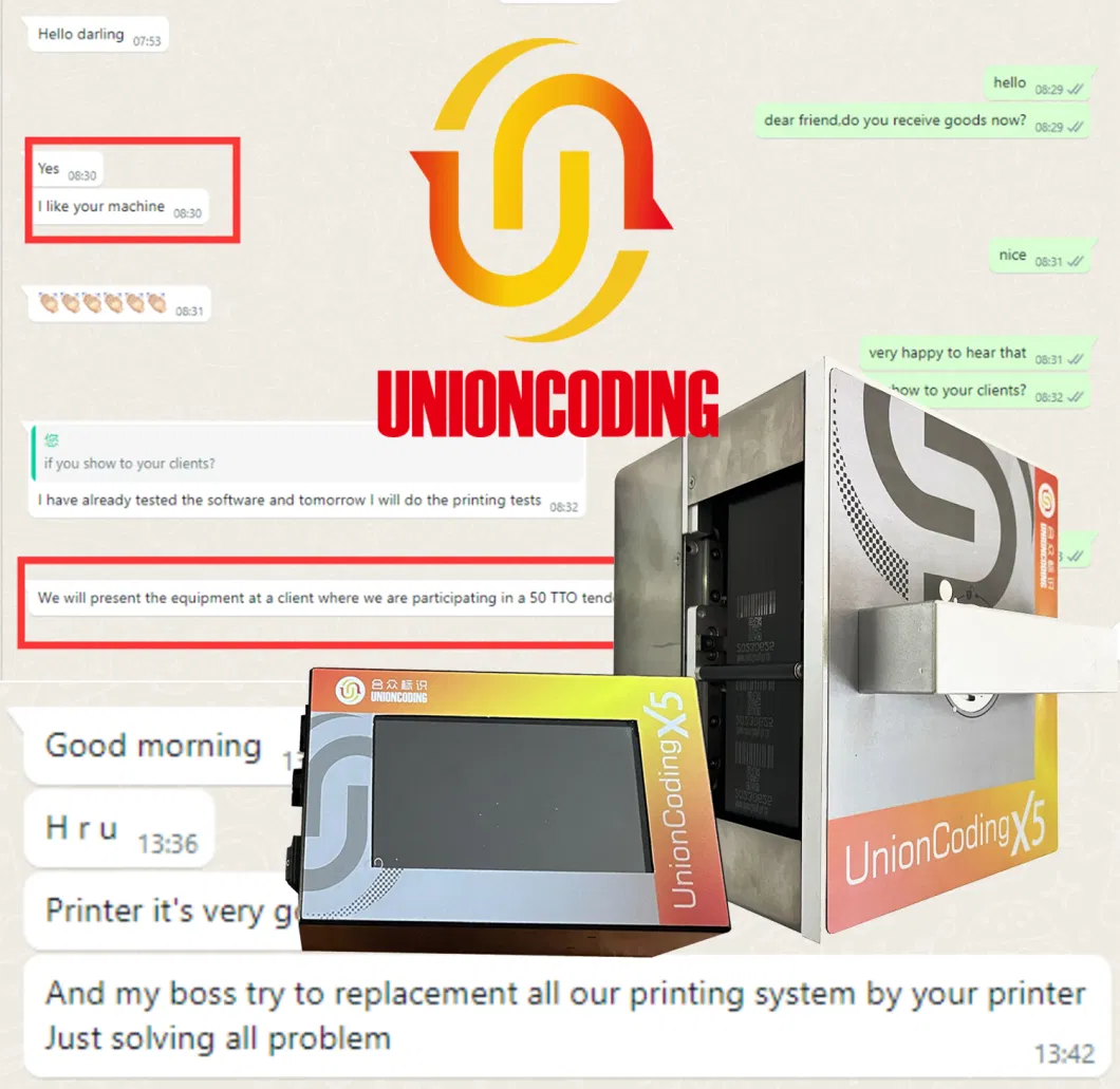 Unioncoding X5 Thermal Transfer Overprinter 53mm Printhead for Packing/ Labeling/ Filling Machine