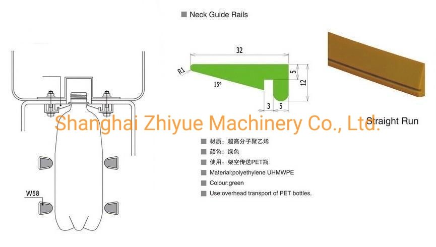 Radius Conveyor Side Guide Rails Neck Guide