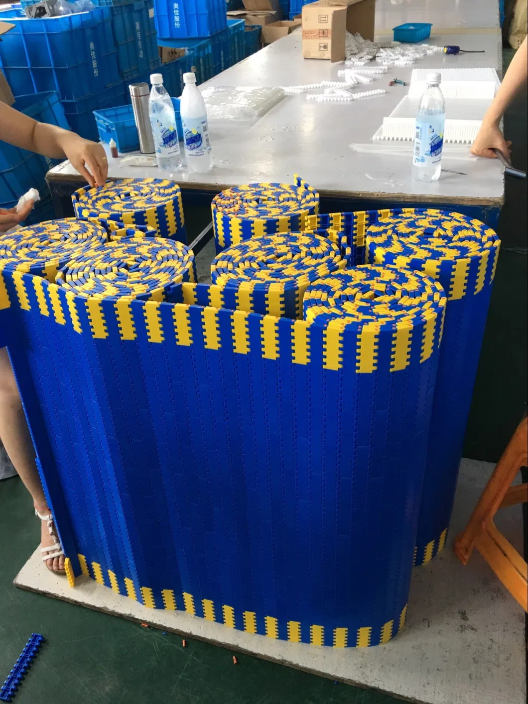 Straight Transporter Conveyor Plastic Modular Belt for Corrugated Box Factory