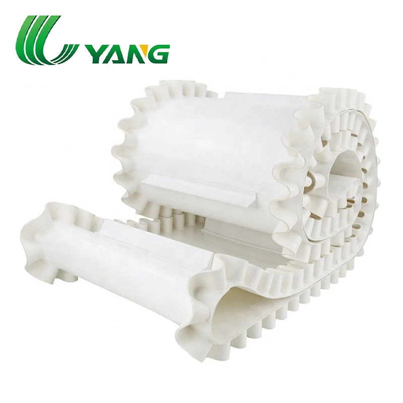 Inclined PVC Food Grade Urethane Easy Clean Conveyor Belt for Nut Processing Line