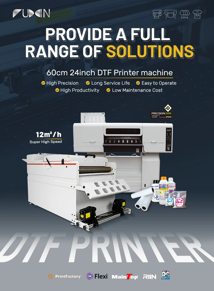 Support Dropshipping T-Shirt Printing Machine Dtf Printer 60cm 2/4 Heads
