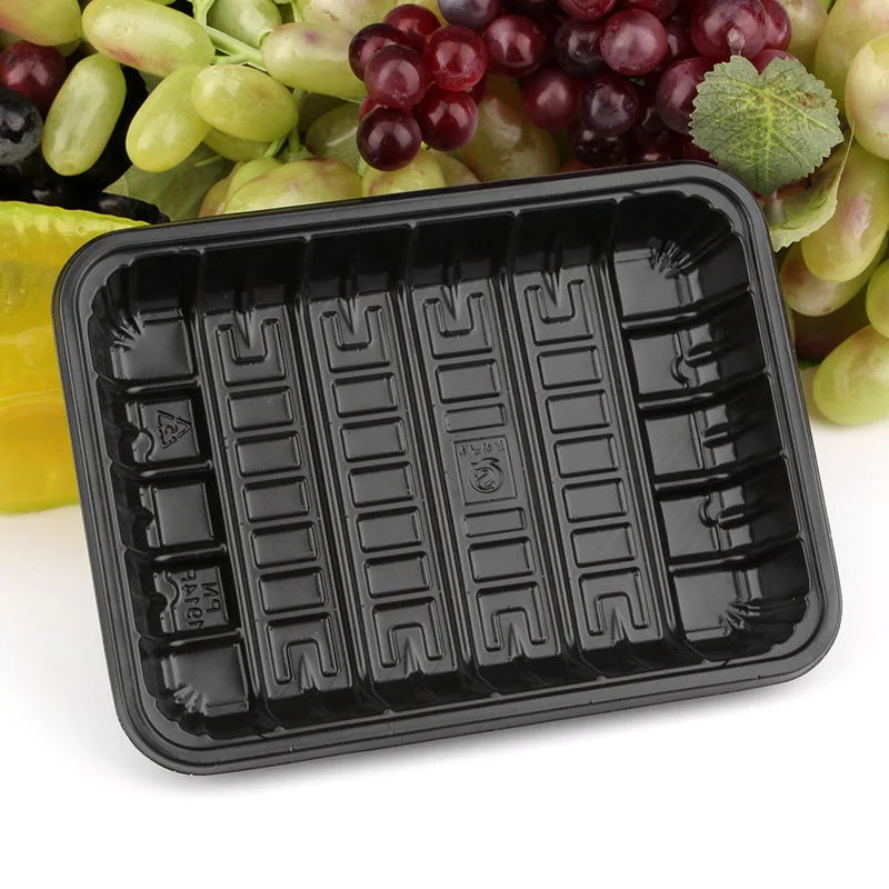 Disposable foam plate fruit meat and seafood trays packing