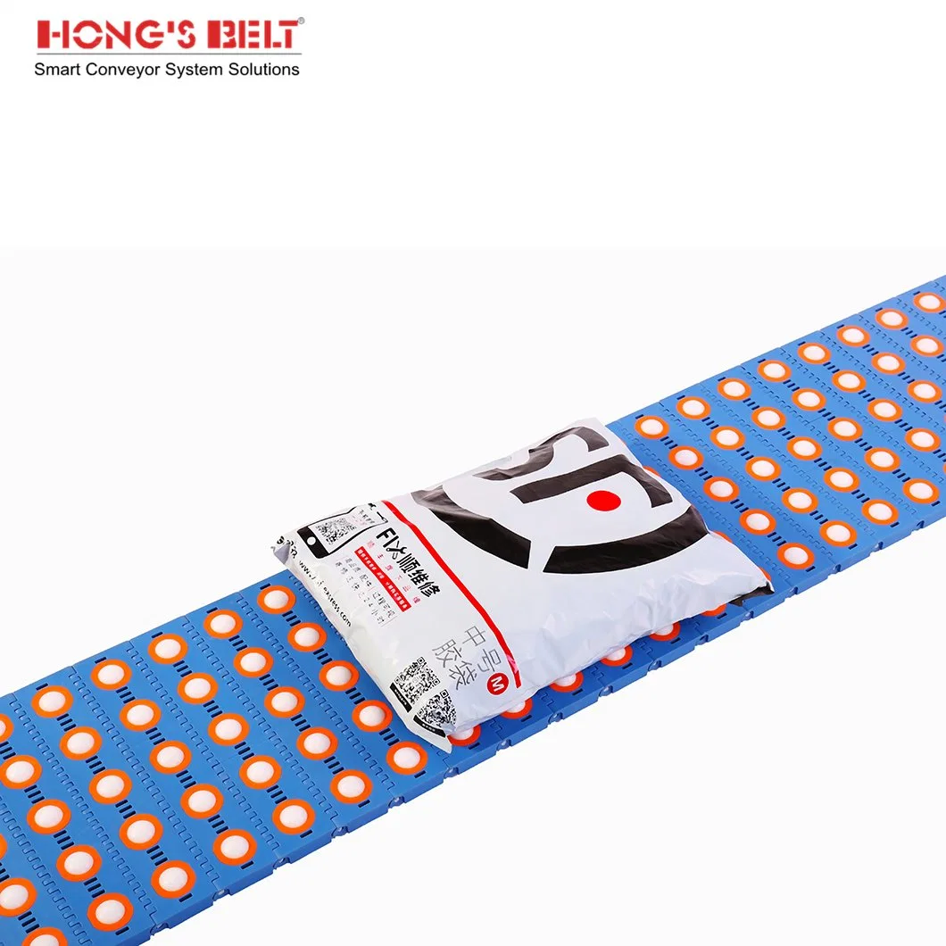 Hongsbelt HS-3800-1c Roller Top Plastic Food Grade Conveyor Belt for Corrugated Processing