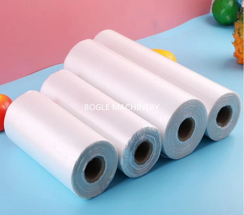 Supermarket Freshness Protection Freezer Bread Fruit Vegetable Meat Fish packaging Rolling Poly Plastic Food Packing Flat Bag on Roll Making Machine