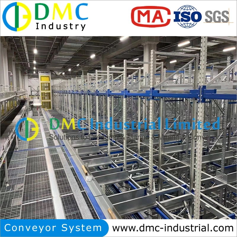 Heavy Duty Motorized Conveyor Galvanized Chain Automatic Drum Roller Conveyor with Adjustable Speed Load Capacity Pallets Carton Boxes Logistic Conveyor Lines