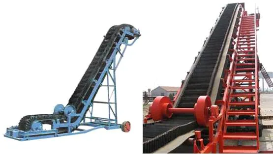 China Hot Sale Large Angle Belt Conveyor