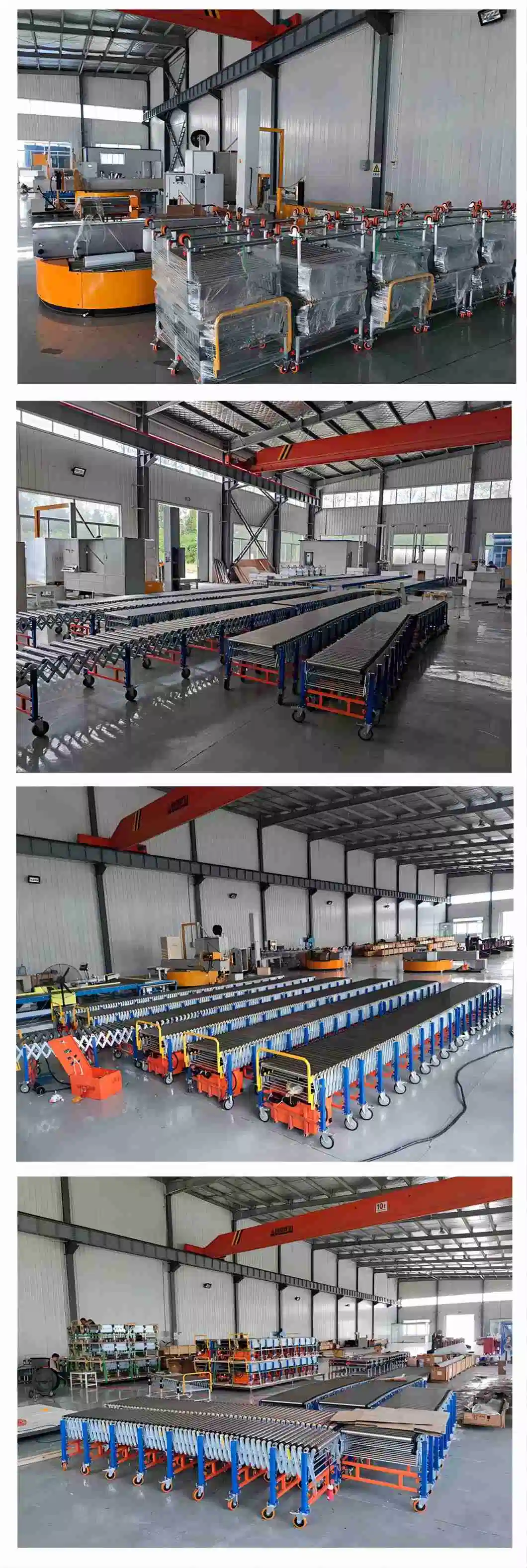Flexible Electrical Roller Conveyor/Expandable Roller Conveyor/Telescopic Electric Roller Conveyer