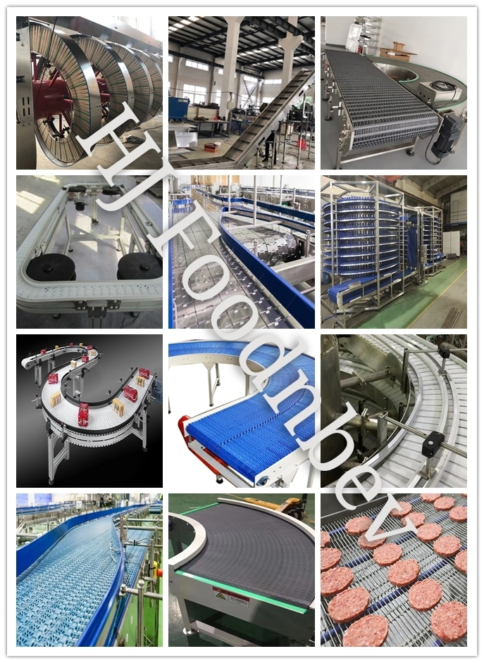Cost Saving Modular Plastic Conveyor Belt 900 Flat Top for Food and Beverage Industry