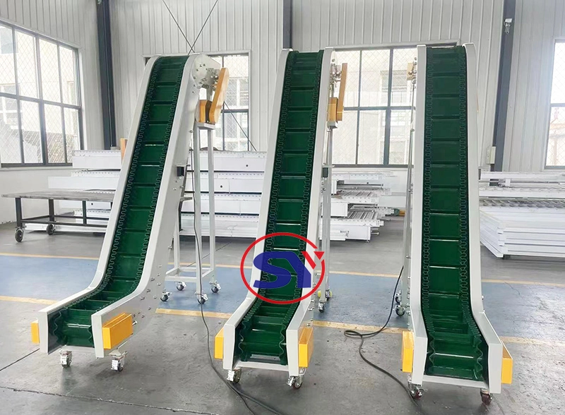 Confectionery Transmission Apron Belt Conveyor with Baffers