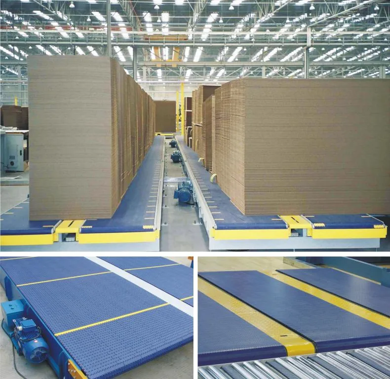 Flexible Turning Plastic Conveyor Belt with Rollers for Packing