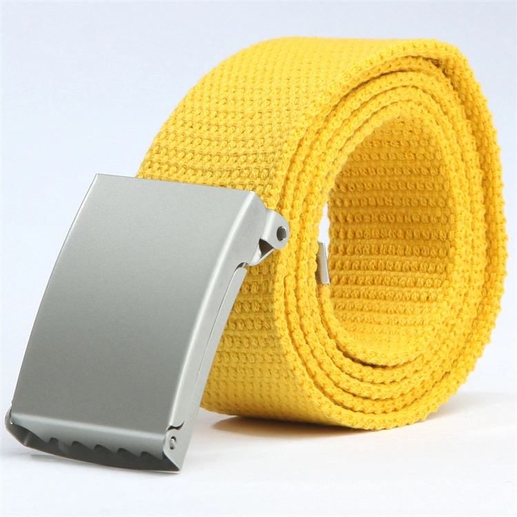 Men&prime;s Nylon Belts 38mm Width Canvas Belt with Metal Buckle