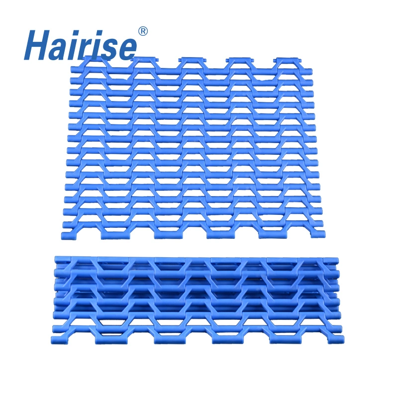 Hairise Blue PP Modular Flush Grid Conveyor Belt with CE Used for Package &amp; Logistic Industry