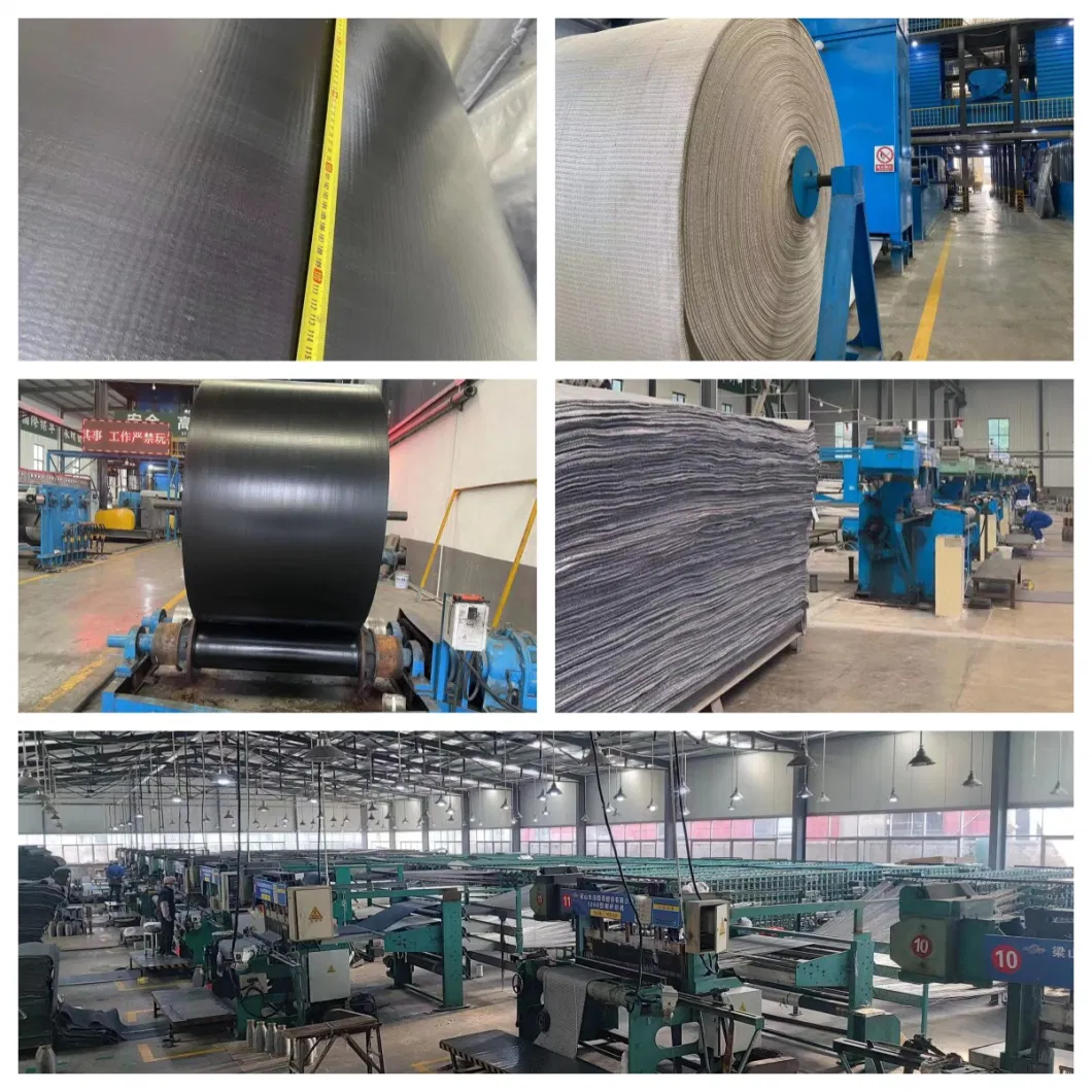 Abrasion 90mm3 Ep Nn Chevron Steel Cord Pipe Sw Solid Woven PVC Pvg Bucket Elevator and Rough Top Conveyor Belt