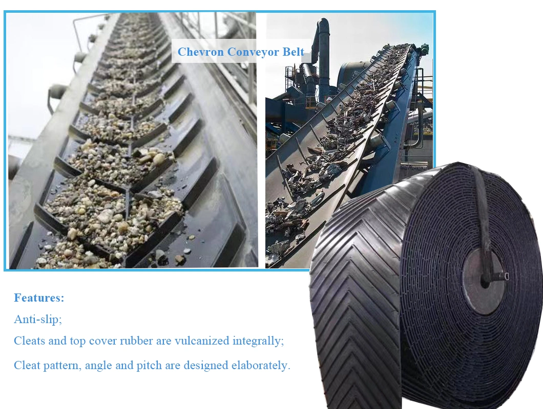 Low Price Coal Mining Rubber Ep / Nn 100 200 300 Flat Conveyor Flat Belt