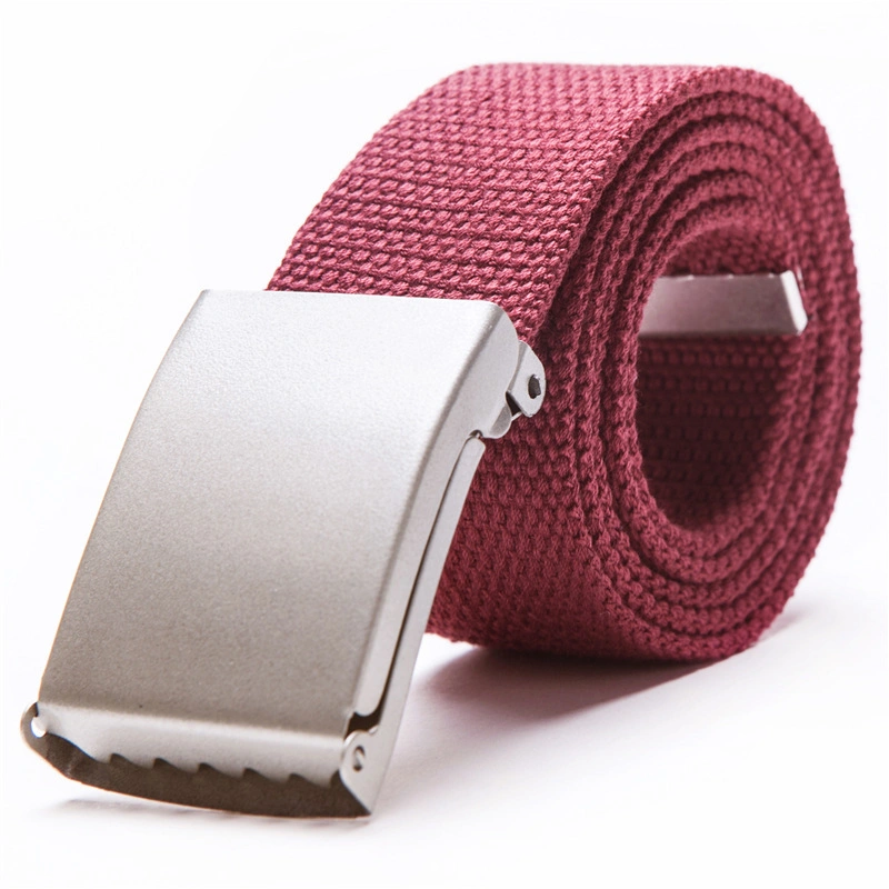 Men&prime;s Nylon Belts 38mm Width Canvas Belt with Metal Buckle