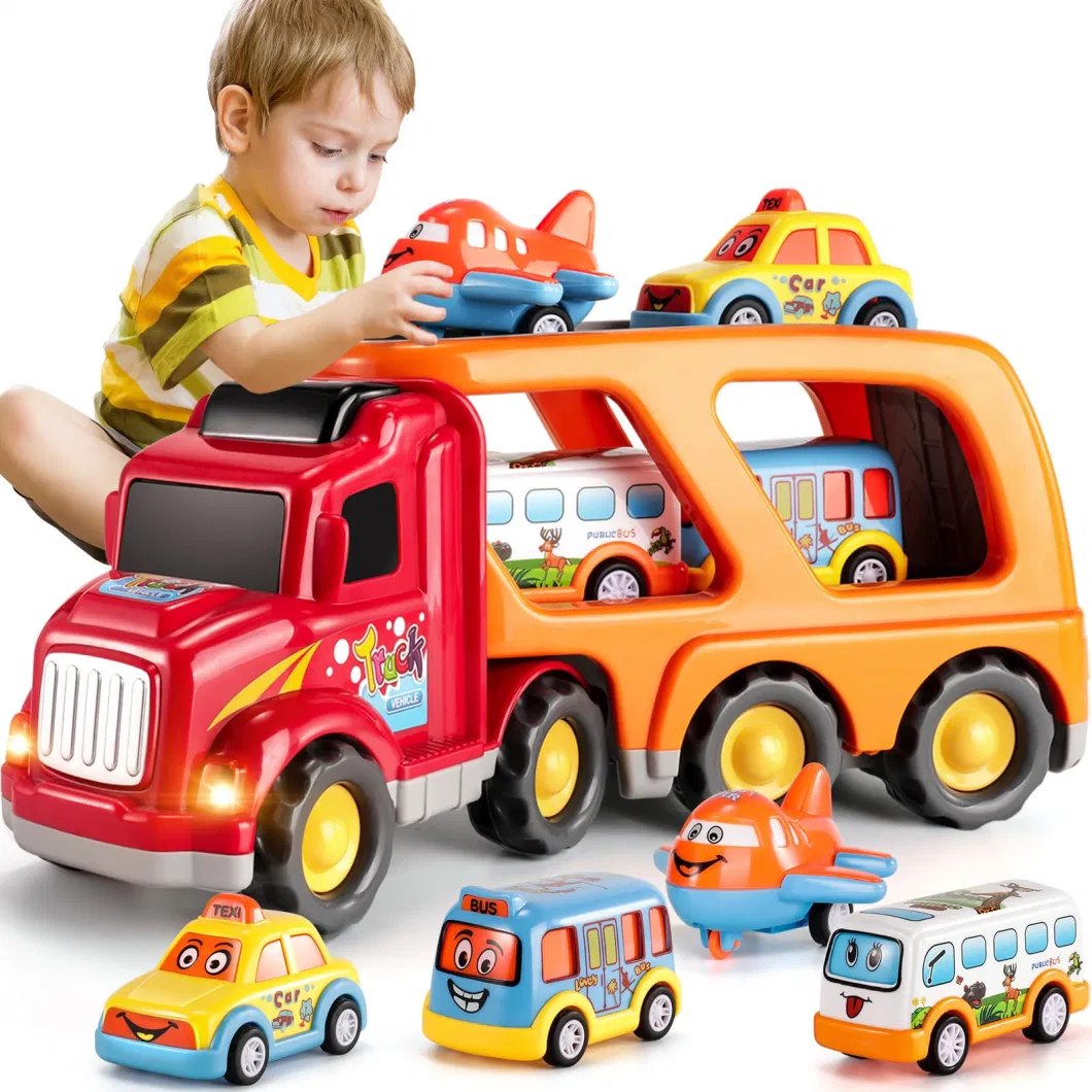 Construction Truck Carrier Truck Cars Friction Power Toy for Toddlers