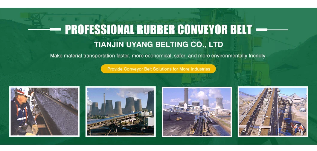 Width/Length Custom Ep Polyester Industrial Rubber Conveyor Belt for Coal/Mining/Cement Industry