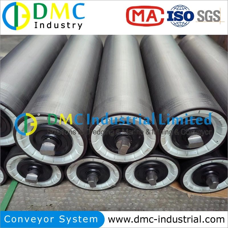 High Quality HDPE UHMWPE Carbon Steel Rubber PU PVC Urethane Stainless Drum Drive Pulley Wheel Spare Parts Conveyor Roller for Belt Conveyors
