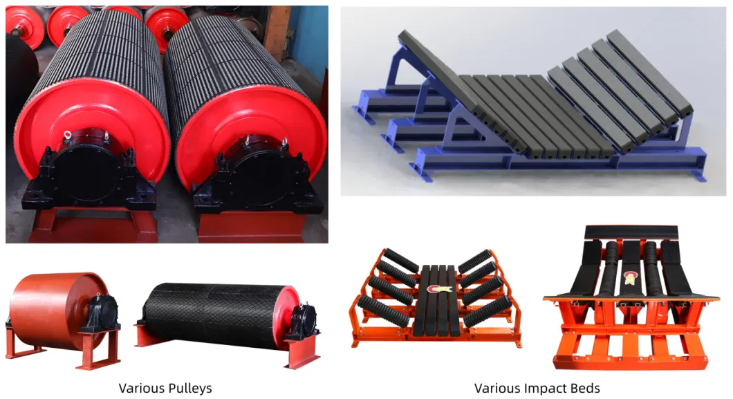 Industrial Mining Delivery Transport Conveying System Long Distance Overland Idler Roller Pipe Rubber Belt Conveyors for Port Coal Steel Cement Power Chemical