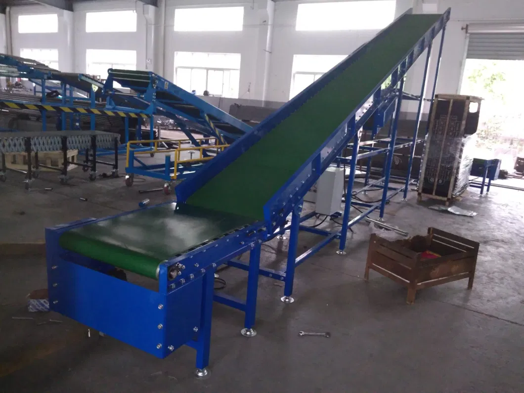 Factory Custom PVC Belt Incline Conveyor Gravity Roller Conveyor System