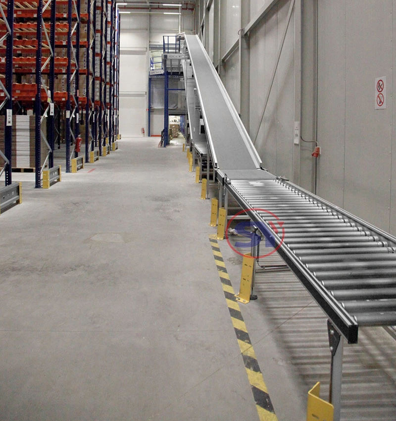 Powered Turning Tapered Roller Conveyer for Combining Conveyor Line