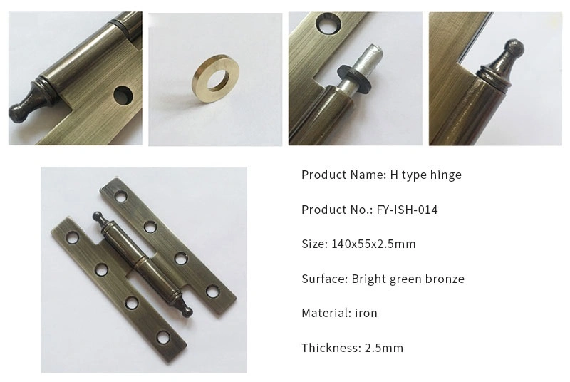 Mute Detachable H-Type Bronze Folding Lift off Door Hinges 270 Degree Hardware Hinge