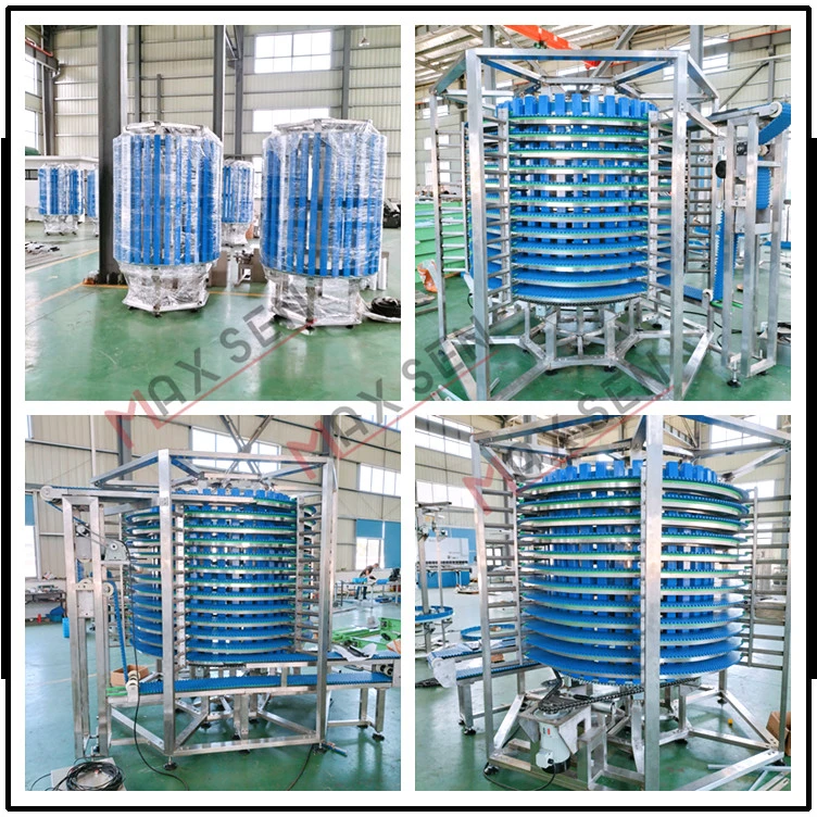 Maxsen China Factory Supply Spiral Conveyor for Carton Boxes Delivery Logistics Warehouse Automation Conveyor System Support