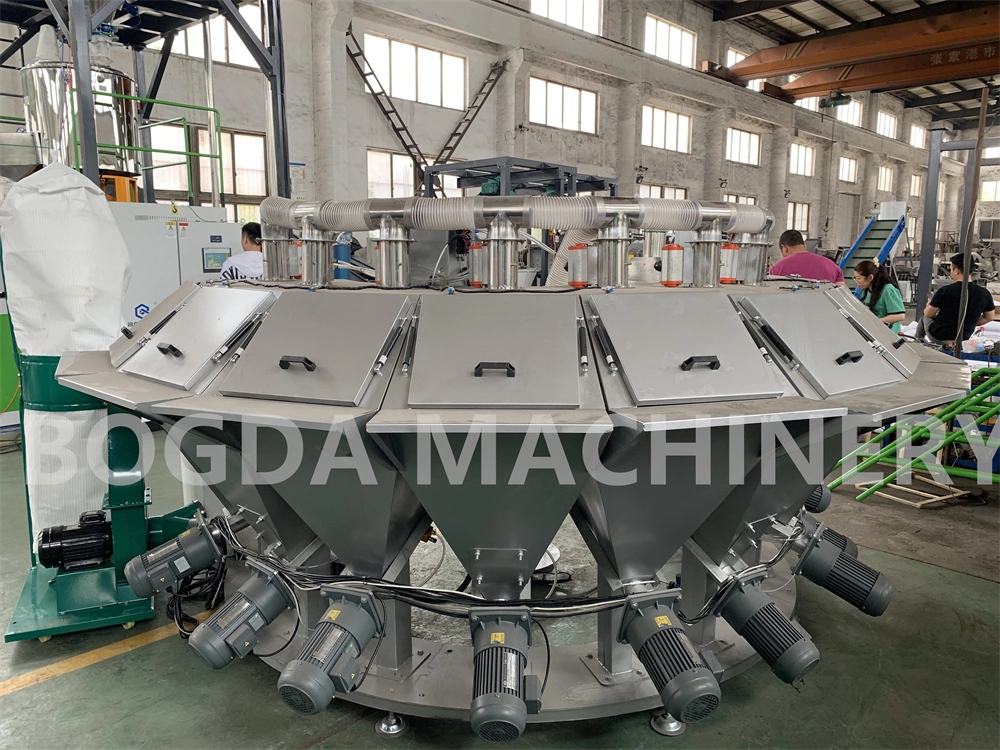 Automatic Feeding Gravimetric Dosing Batching Weighing Mixing Conveying System for PVC Compounding Mixing Small Additive