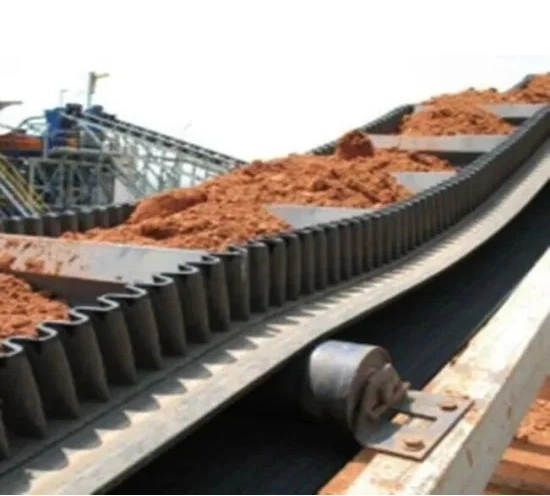 Ep/Nn/High Temperature/Heat Resistance/Fire Resistant/Oil Resistant/Tear Resistant Corrugated Sidewall Conveyor Belt with Natural Rubber and Cleat