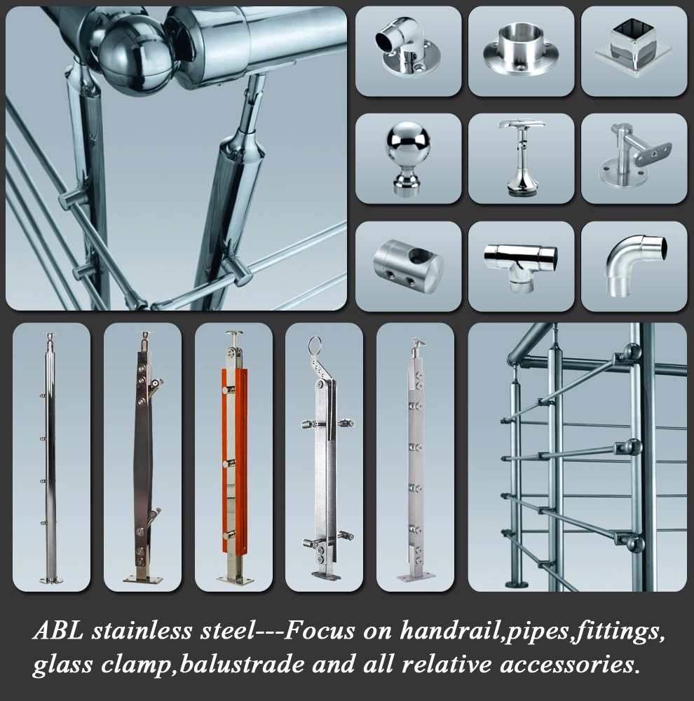 Customized Hardware 304 Stainless Steel Handrail Fittings Bracket