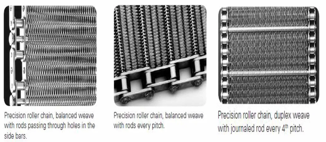 Conveyor Wire Flat Flex Chain 304 Stainless Steel Mesh Belt Chains for Chemical Machinery