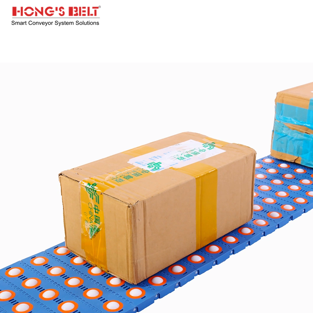 Hongsbelt HS-3800-1c Roller Top Plastic Food Grade Conveyor Belt for Corrugated Processing