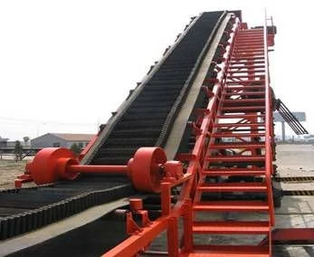 China Hot Sale Large Angle Belt Conveyor
