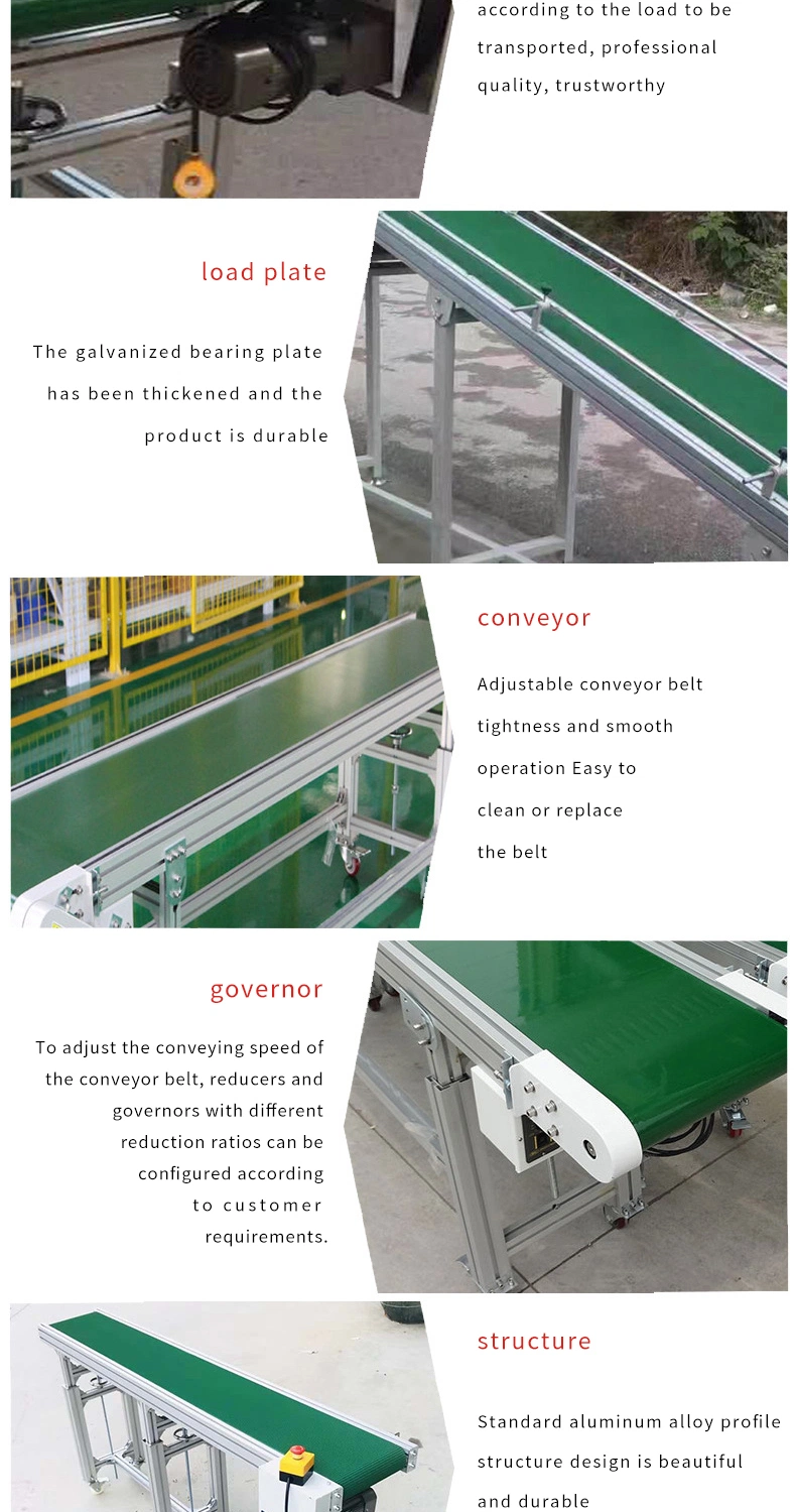 PVC PU Speed-Adjustable Conveyor Belt for Sugar Food and Beverage Industry